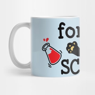 Funny Cat Knocking Things Over For Science Mug
